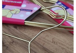 Вішалки-плечики металеві (золотисті) 400х3,5мм. (гурт. 200шт.)